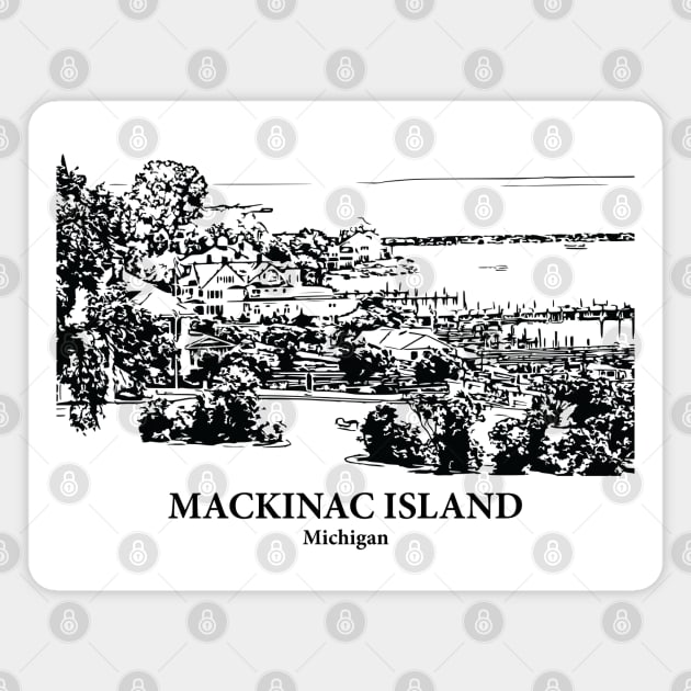 Mackinac Island Magnet by Lakeric